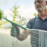 UNGER Kompletna ściągaczka 45 cm z zielona gumą - 5