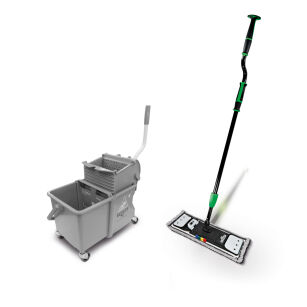 UNGER erGO! clean Flat Mop Starter Kit