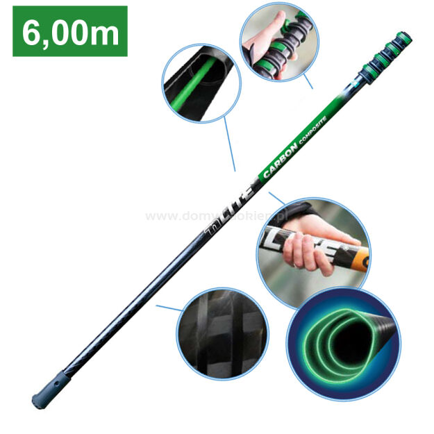 UNGER Kij teleskopowy nLite CARBON Composite 6,00 m / 1,70 m