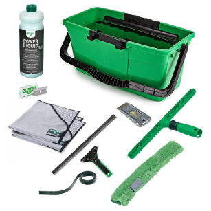 UNGER Zestaw Ergotec 35 cm do mycia okien z wiadrem 12L