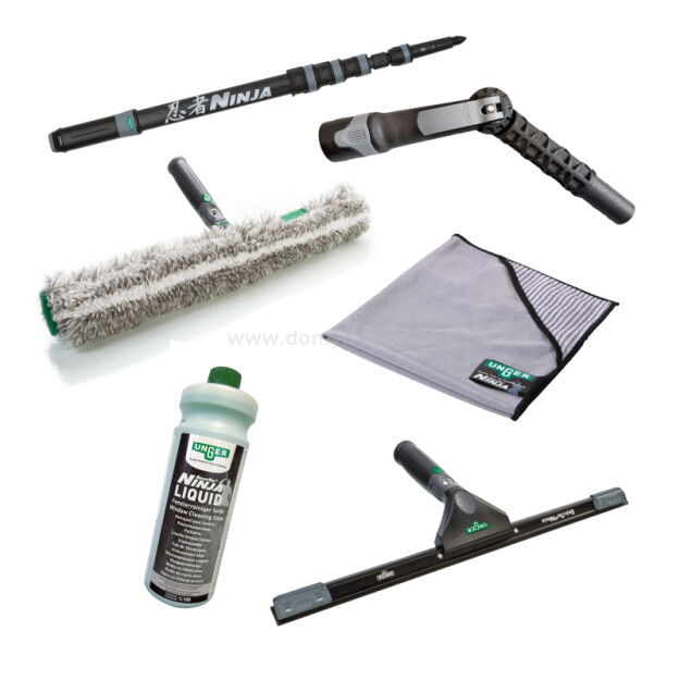 UNGER Zestaw Profesjonalny do mycia okien NINJA Carbon 6w1