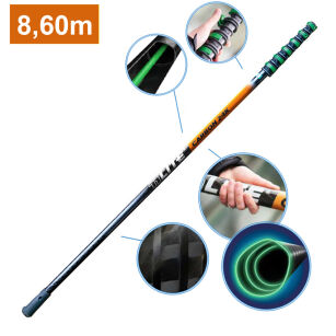 UNGER Kij teleskopowy nLite CARBON 24K 8,60 m / 1,70 m 